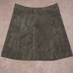 Soprano Pseudo Suede Mini Skirt